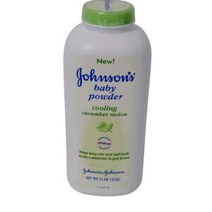 Johnson's Baby Powder Cooling Cucumber Melon Mild 15 oz. Discontinued New SEALED